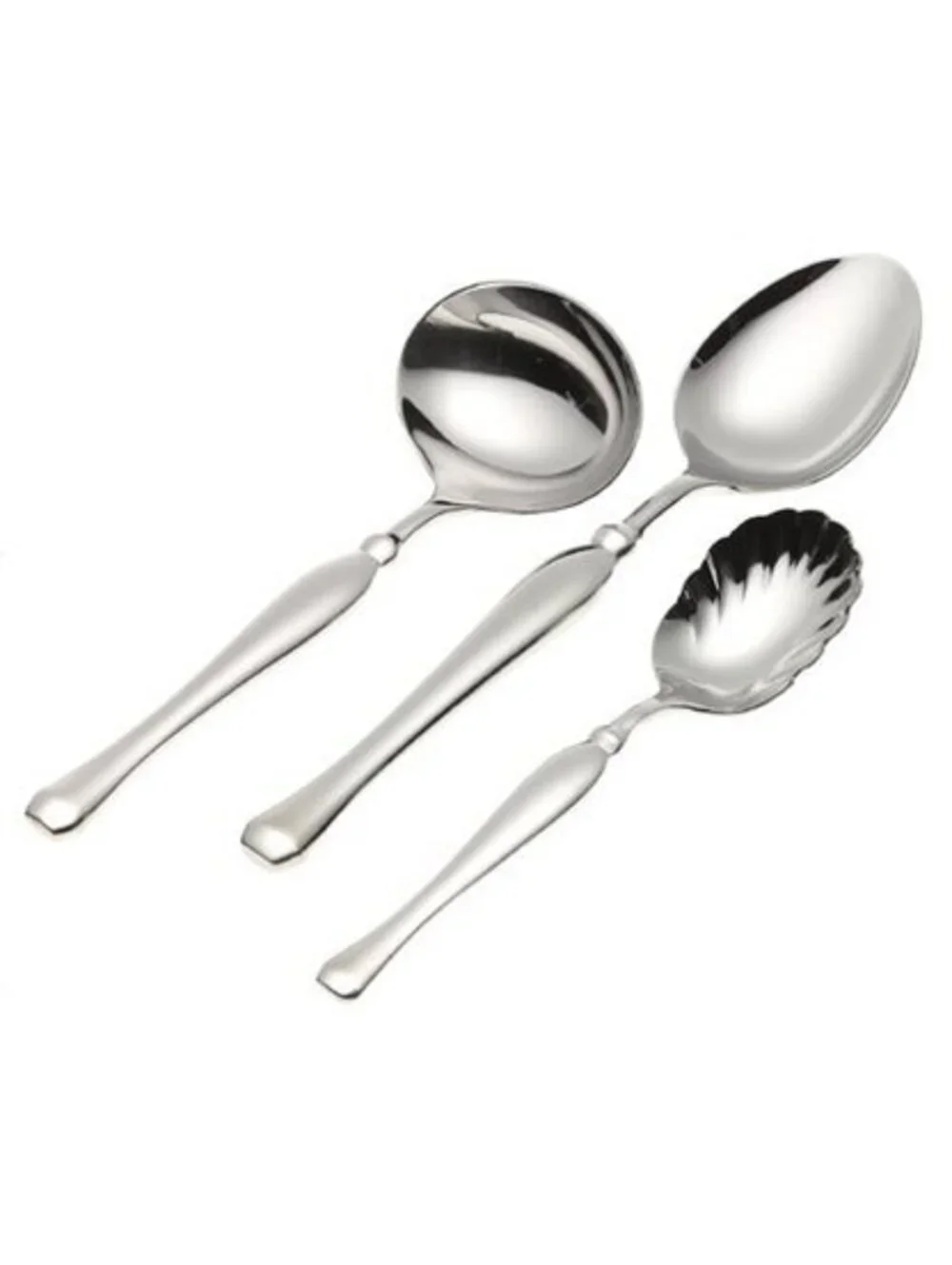 Yamazaki Bellaire GLOSSY 3 pc Completer Set Tablespoon, Gravy Ladle, Sugar Shell